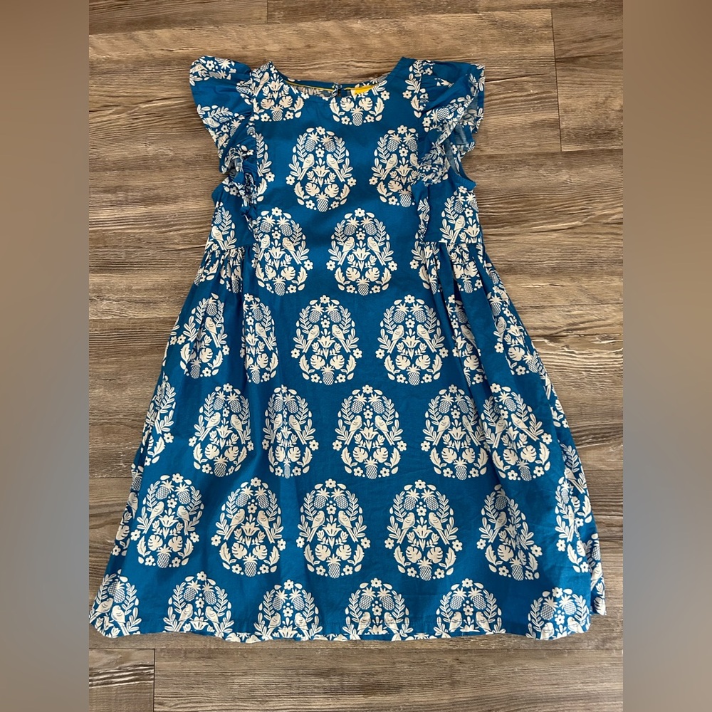 Mini Boden Frill Sleeve Printed Dress